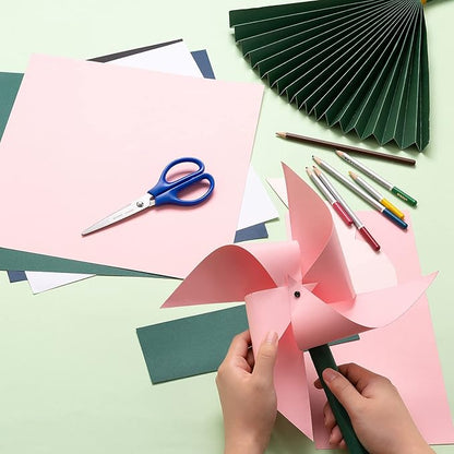 100 Pack Thick Paper Cardstock Blank Heavy Cards Stock for Invitations, Greeting Cards Making, Postcards, Photos, 250GSM Thick Paper (Black, 12x12 inches)