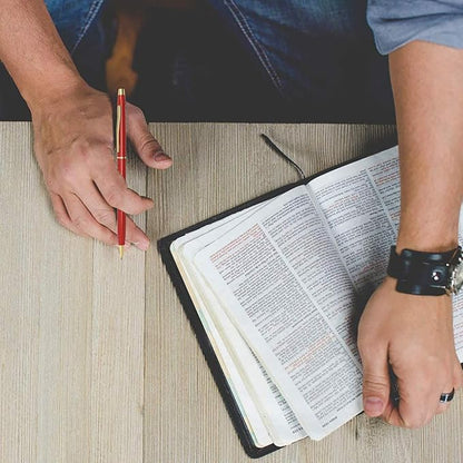 Cambond Ballpoint Pens Red Pens - Metal Pen Black Ink Pens 1.0 mm Medium Point Retractable Nice Pens Smooth Writing Pens for Journaling Men Women Police Uniform Office Business, 10 Pack (Red)