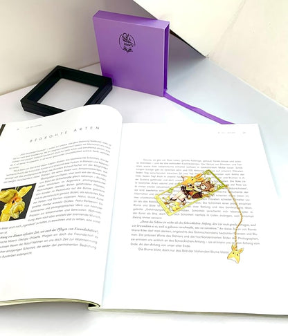 Genshin Impact Yaoyao Metal Bookmark - Anime Figure Merch with 3D Display Box - Birthday Gifts for Fans Friends Gamer Book Lovers - Zllada