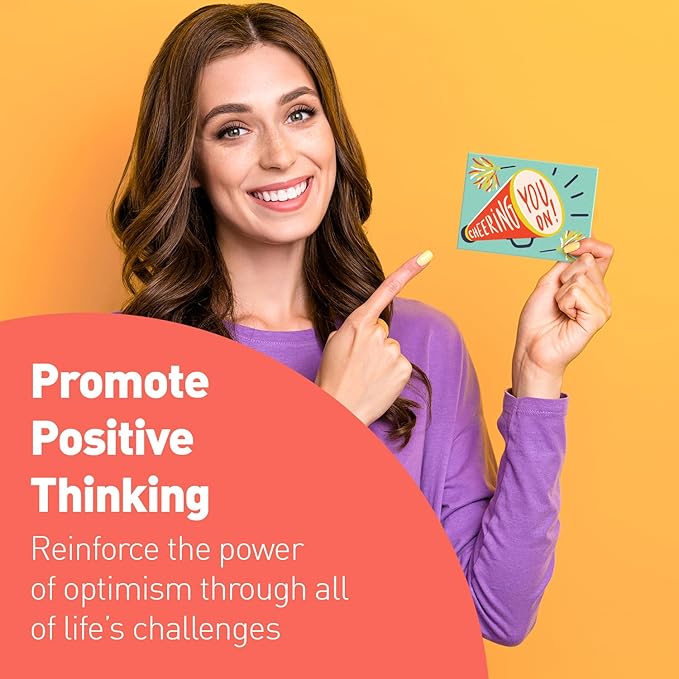 Sweetzer & Orange S&O Colorful Inspirational, Encouragement Cards with Envelopes Set of 24 - Blank Greeting sheets Assortment Box - Positive Affirmation notes and Envelopes - Motivating decor cards