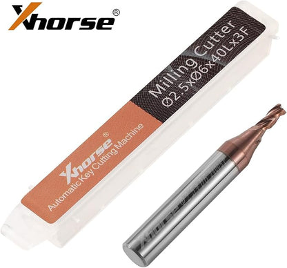 Xhorse 5 PCS Original 2.5mm Milling Cutter for Condor XC-Mini Plus/Plus II/XC-002 and Dolphin XP005/XP005L/XP007 Key Cutting Machine (2.5mm)