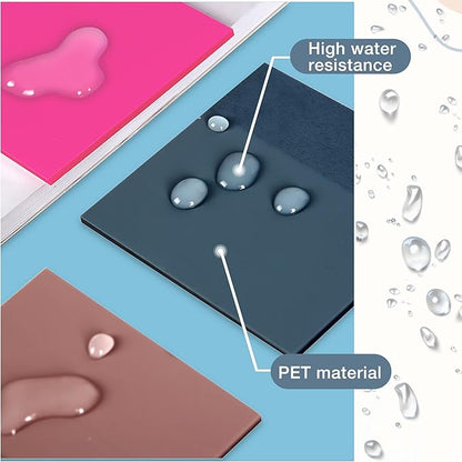 Golcellia Transparent Sticky Notes, See Through Sticky Notes, Pastel Colorful Clear Sticky Notes-700 Sheet Pack(13 Colors, 3X3inch) Annotating Books Repositionable Translucent Sticky Notes