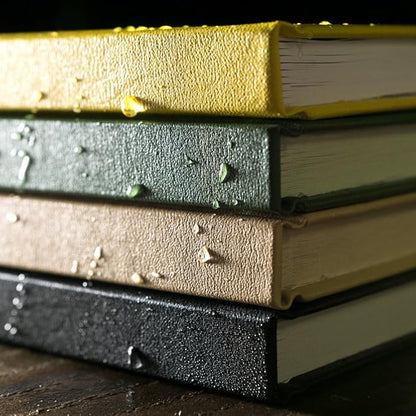 Rite in the Rain Weatherproof Hard Cover Notebook, 4 1/4" x 6 3/4", Yellow Cover, Universal Pattern (No. 370F-M)