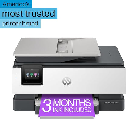 HP OfficeJet Pro 8135e Wireless All-in-One Color Inkjet Printer, Print, Scan, Copy, Fax, ADF, Duplex Printing, Best-for-Home Office, 3 Months of Instant Ink included (40Q35A)