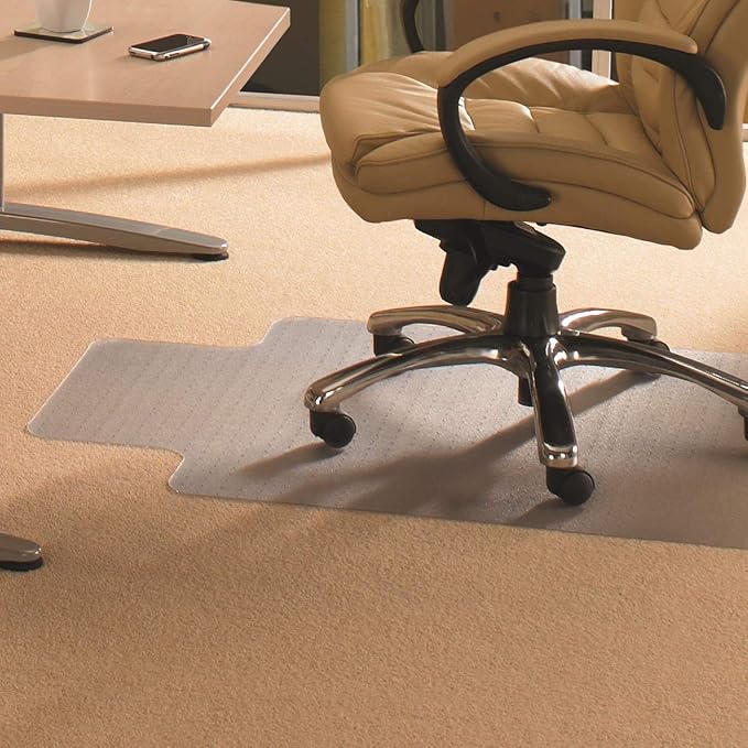 Floortex® Advantagemat® Vinyl Lipped Chair Mat for Carpets up to 1/4" - 45" x 53"