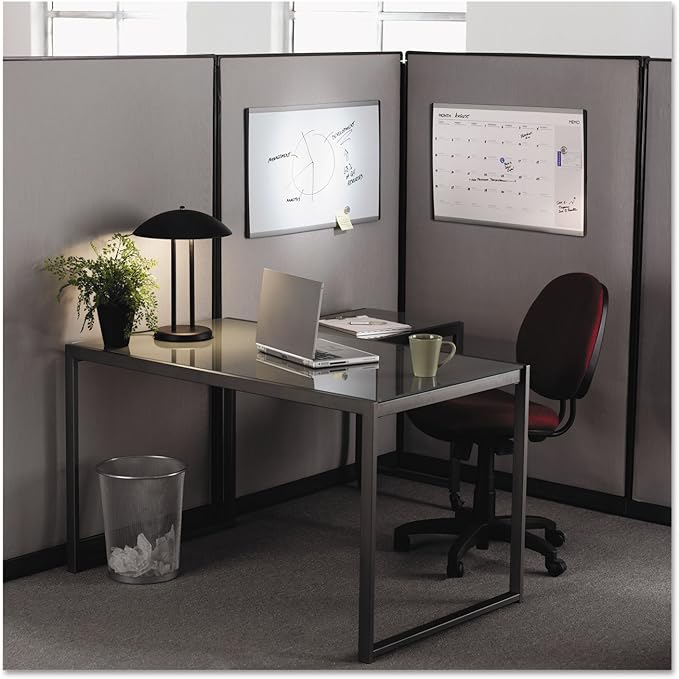 Quartet Dry Erase Board, Magnetic, 30" x 18", Whiteboard, Cubicle, Arc, Aluminum Frame (ARC3018)