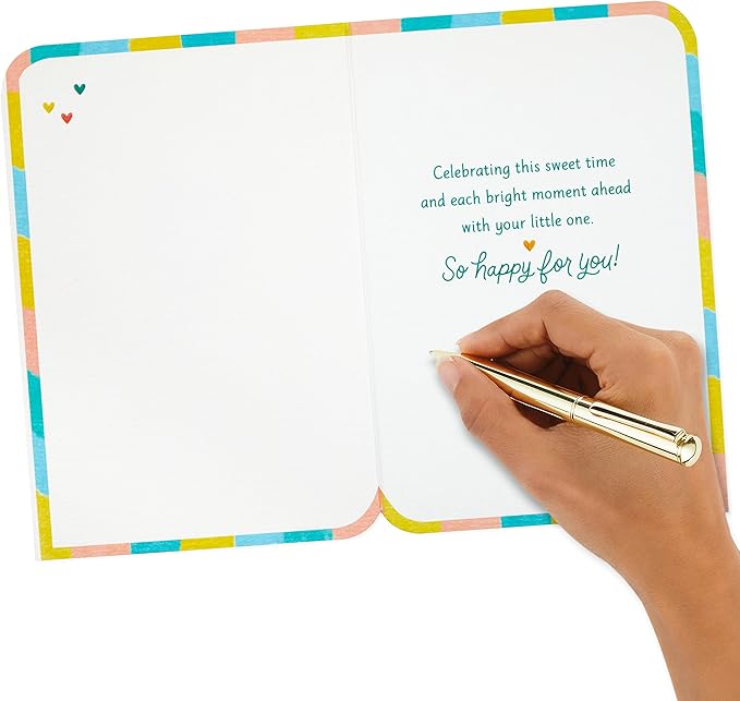 Hallmark Baby Shower Card for New Parents (Hooray) Welcome New Baby, Congratulations, Gender Reveal