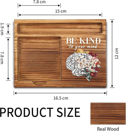 Be Kind to Your Mind Mental Health Sticky Note Holder Gifts for Therapy Therapist School Counselor Women Men Psychologist Self Care CBT Self-Stick Note Pad Holders ZSS33