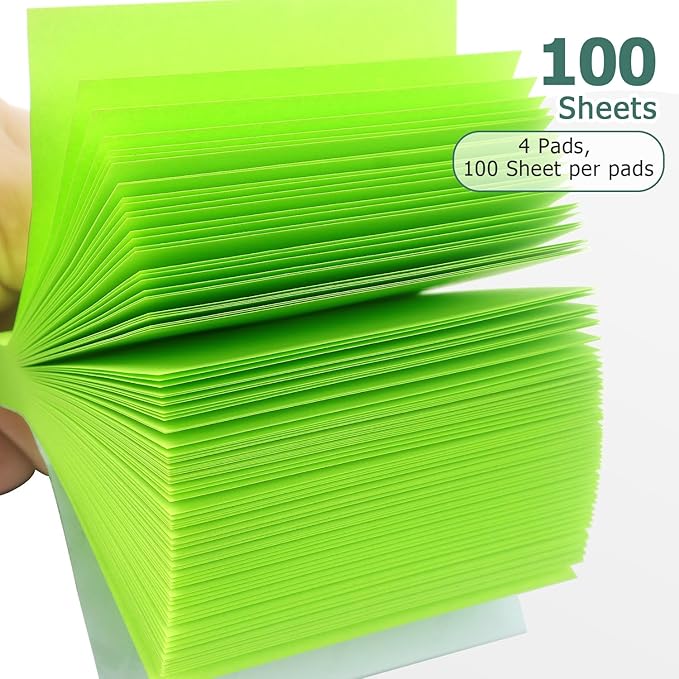Sticky Notes 3x3 Self-Stick Notes Bright Colors Sticky Notes 4 Pads 100 Sheets/Pad (Bright)