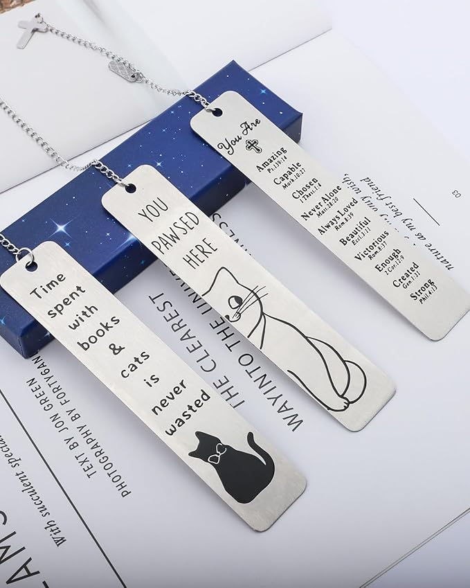 Religious Christian Confirmation Gifts Bookmark for Women, Baptism Gifts for Teen Girls Teenage First Communion Gift for Girls Graduation Birthday Gift for Her Stocking Stuffers for Teen Girl Boy