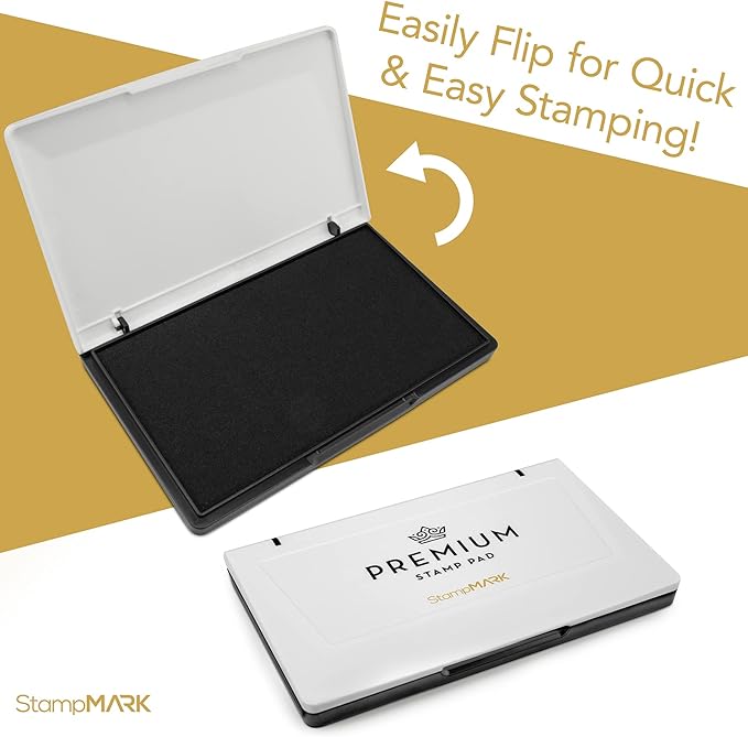 Premium Stamp Pad Large Size 3.5" x 6" - for Traditional Rubber Stamps - Felt Pad Sky Blue Color