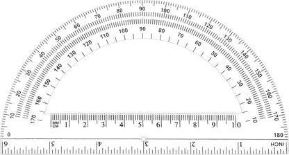 Zonon 100 Pieces Plastic Protractors Bulk Classroom Clear Math Protractors 180 Degrees 6 Inch Protractors for Geometry Student, Angle Measurement, Students Back to School Supplies Office Supplies
