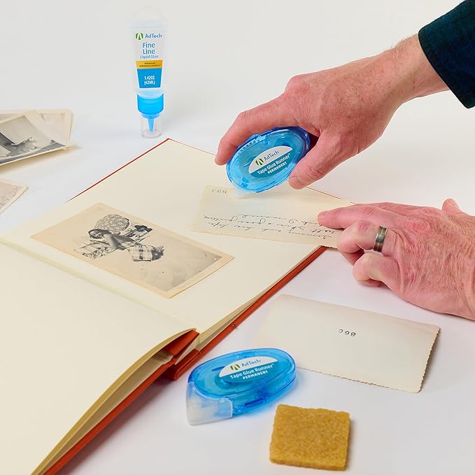 AdTech Permanent Glue Runner, 35 Yards (3-Pack) | Strong, Double-Sided Adhesive for Crafting, Scrapbooking & Office Use | Acid-Free, Reliable Bond