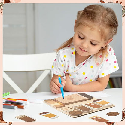 B1ykin Sticky Notes Set - Cartoon Theme Cute Self-Stick Notes Pad Teacher Appreciation Gifts， Self-Adhesive Writing Memo Pages Sticky to Do Notepad for Kids Employee School Office (Coffee Lovers)