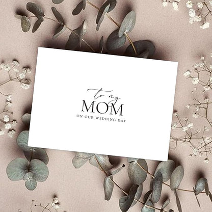 Wedding Day Card for My Mom, To My Mom On Our Wedding Day Card, Mom Of The Bride/Groom Gifts.（Mom A）
