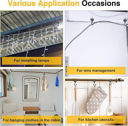 DIYMAG Magnetic Hooks for Refrigerator, Extra Strong Cruise Hook, Heavy Duty Earth Magnets with Hook for Hanging, Magnetic Hanger for Cabins, Grill (20P-Black)