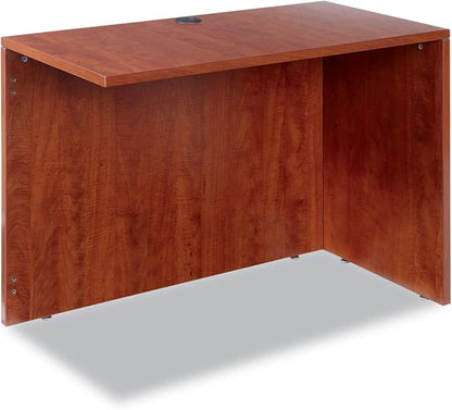 Alera ALEVA354224MC Valencia Series 42 in. x 23-5/8 in. x 29-1/2 in. Reversible Return/Bridge Shell - Medium Cherry