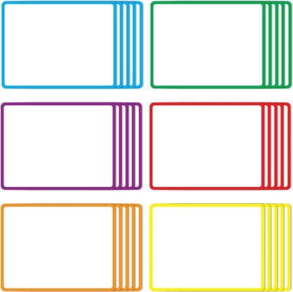 Dry Erase Magnetic Labels 30 Pcs - 4.2x3.2 inches, Best for Classroom, Home, Kitchen, Office & Craft – Reusable Magnetic Dry Erase Labels with Strong Adhesion in 6 Colors