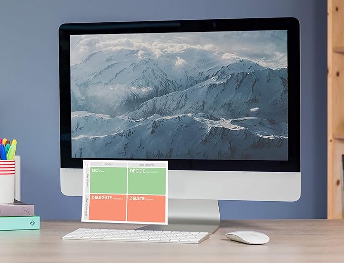 Large Eisenhower Matrix Sticky Notes, 50 Pages, 8x6” by DAILY RITMO