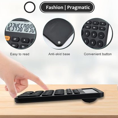 VEWINGL Standard Calculator 12 Digit,Desktop Large Display and Buttons,Calculator with Large LCD Display for Office,School, Home & Business Use,Automatic Sleep,with Battery