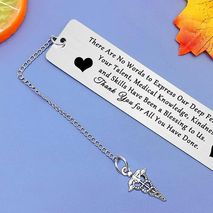 Gifts for Doctor Metal Book Markers for Doctor Thank You Doctor Gifts Doctor Appreciation Bookmark Retirement Bookmark for Doctor Inspirational Bookmark Graduation Leaving Going Away Gifts
