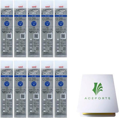 Uni Jetstream Edge 0.28mm Blue Ink 10 Refills (SXR20328.33), Sticky Notes Value Set