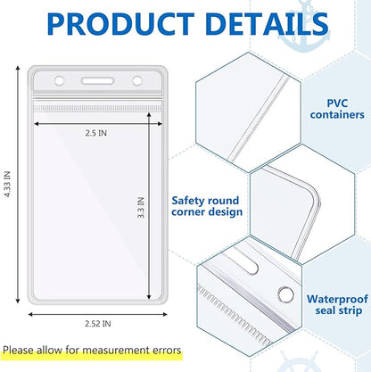 Tudomro 6 Pack Cruise Lanyard for Ship Cards with ID Holder Cruise Essentials Must Haveskey Waterproof Ship Card Holders for Women Men Travel Accessories(Cruise Duck)