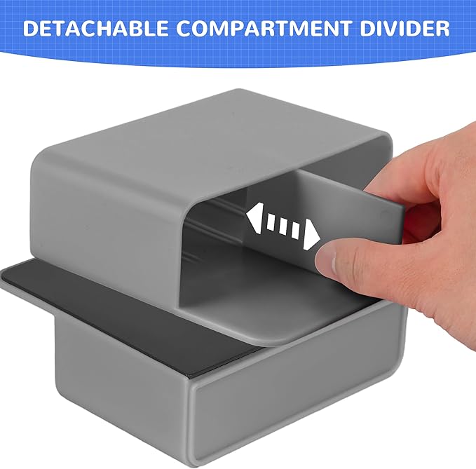 Magnetic Dry Erase Marker Holder, Magnetic Pen Holder for Fridge, Magnetic Marker Holder, Whiteboard Marker Holder for Locker Accessories, School, Office, Home, Magnetic Cup, 1 Pack, Grey