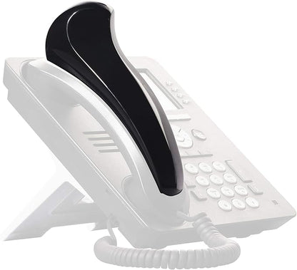 Softalk Antibacterial Black Phone Shoulder Rest | Landline Telephone Accessory (00101M)