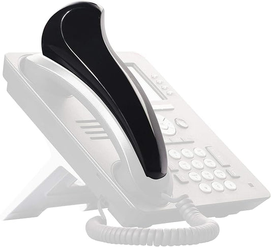 Softalk Antibacterial Black Phone Shoulder Rest | Landline Telephone Accessory (00101M)