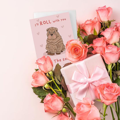 ALY LOU Birthday Card Anniversary Mother's Day Father's Day/Mom Dad/Her Him/Husband Boyfriend/Girlfriend Wife/Greeting Card (I'll Roll With You ...)