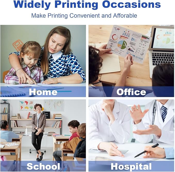 LC401 Ink Cartridges Replacement for Brother LC 401 LC-401 Ink to Use with Brother MFC-J1010DW, MFC-J1012DW, MFC-J1170DW Printer, 4 Pack (Black, Cyan, Magenta, Yellow)