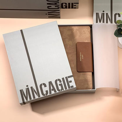 Lined Leather Journals for Writing B5 Large Journaling Notebooks with 100 GSM Thick Paper Journal Notebook for Men & Women with Buckle Closure, 7.28" x 10.23", Brown