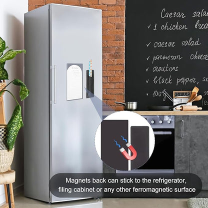 4 Pack Magnetic To Do List Refrigerator with Pen Holder, Totally 200 Sheets Magnetic Note Pad for Fridge Grocery List Magnet Pad for Fridge(Morandi Design)