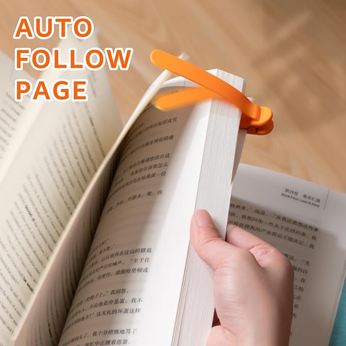 3pcs Silicone Automatic Bookmarks, Book Marks Gifts for Reading Women, Men, Kids, Book Lovers, Readers, Unique Cute Book Accessories, Stay in Place and Follow as You Read