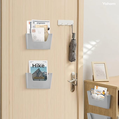 YOHOM No Drilling File Holders (Grey 5)