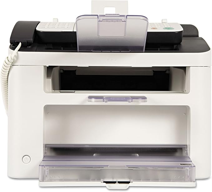 Canon FAXPHONE L100 - Monochrome Laser Fax with Copier, 30 Sheet Auto Document Feeder, 1 Year Limited Warranty, 19 PPM, White