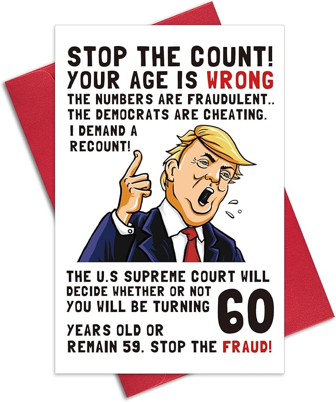 Ogeby Funny 60th Birthday Card, 60th Birthday Cards Gifts for Women Men, Hilarious 60 Year Old Birthday Gifts for Dad Mom Sister Brother