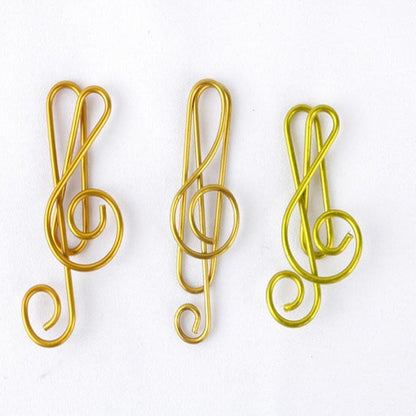 Paper Clips,Hdtyyln 20Pcs Metal Creative Musical Notes Style Cute Paper Clips Assorted Metal Paper Clips Musical Notes Clips Music Office Accessories for Desk Bookmark Office School Notebook Colors