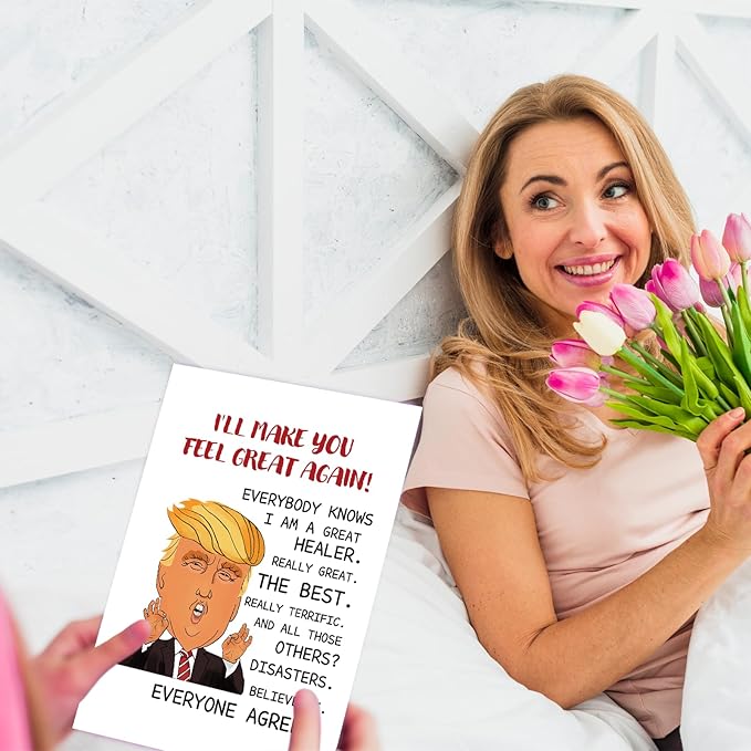 UUEFKTN Humor Encouragement Card Support Gift For Men Women, Naughty Sympathy Get Well Soon Get Better Recovery Card for Friend,Funny Feel Better Gift for Him Her