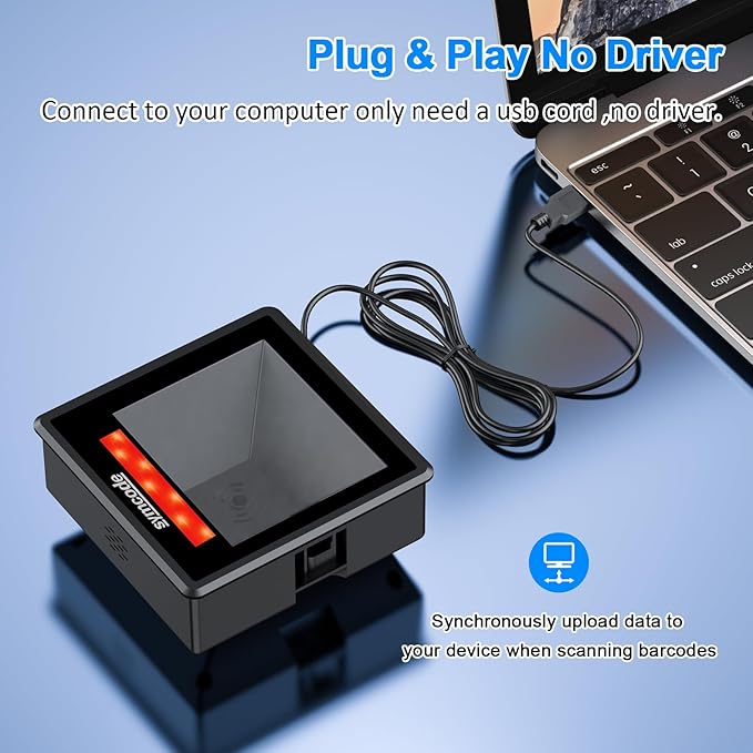 2D Embedded Barcode Scanner, Symcode 1D 2D QR Code Scanner with Auto Sensing Cell Phone Computer Screen Scan for Access Control,Locker Scan Code Payment etc