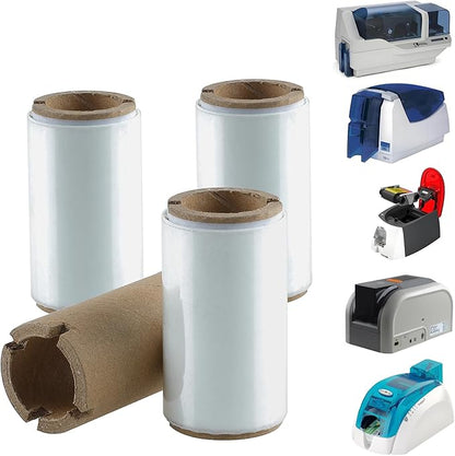 2.36’’ x 295’ UV Color Ribbon 1 Roll, Gencore Fluorescent Anti Theft Invisible Marking Ribbon 1000 Prints, 1'' Core, Compatible for HITI-CS200 HITI-CS200E, Invisible Under UV Light to Blue