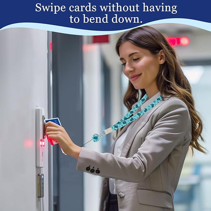 Giancomics Lanyards for Cruise Ships Cards Key, Turtle Lanyards with Retractable Badge Reel, Cute Waterproof ID Badge Holder Cruise Essentials Must Haves Zip Type Card Protector 2 Pack