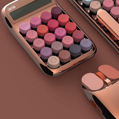 Mechanical Switch Calculator, Cute Jelly Beans Keyboard Calculator, Office Student Exam Calculator, Handheld for Daily and Basic Office, 10-Digit Display Large Screen, Button Detachable