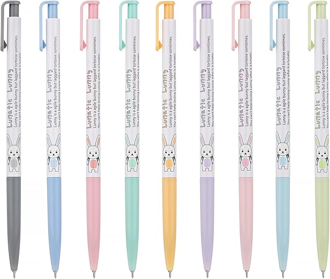 ZEESOON Xeno Lunatic Lunny 0.38mm Slim Ball Point Pen Dozen Box 12 Pcs, Made in Korea (Purple 12pcs)