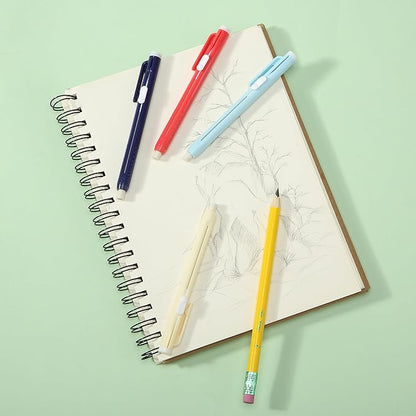 Mr. Pen- Retractable Mechanical Eraser Pen, Pack of 24, Blue & Pink Barrels with White Erasers, Pencil Eraser for Pencils, Retractable Eraser Pen, Eraser for Artists, Eraser for Pens