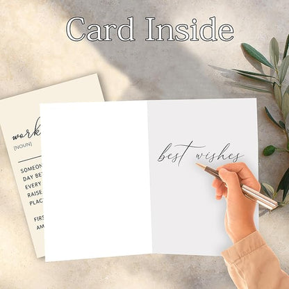 Work Bestie Definition Cards, Work Bestie Gifts for Women Coworker Partner, Birthday Gifts for Workmate