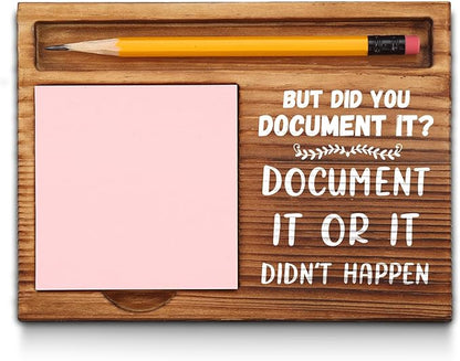 Funny Sticky Note Holder Gifts for School Administrator, Counselor, Psychologist, Social Worker, HR, Nurse, Admin Assistant, Office Desk Self-Stick Note Pad Holders GSH3