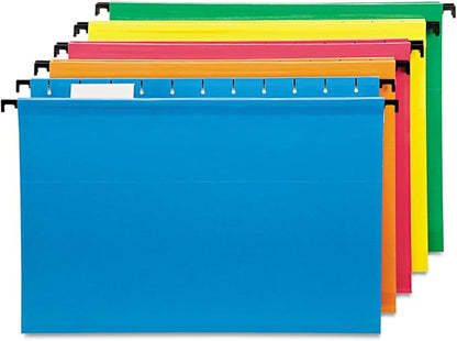 Pendaflex SureHook Reinforced Hanging Folders, Letter Size, Assorted Colors, 20 per Box (6152 1/5 ASST)