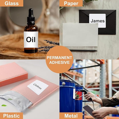 3-1/3”x 4” Shipping Address Labels, 600 Count Adhesive Stickers Labels for Laser/Inkjet Printer, 6 per Page [Paper 8.5" x 11"] Printable Mailing Labels